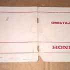 OMISTAJAN KÄSIKIRJA HONDA CIVIC 1200 - pikkukuva 1