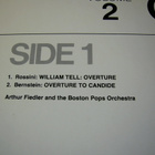 FIEDLER & BOSTON POPS : OVERTURES (LP) - pikkukuva 2