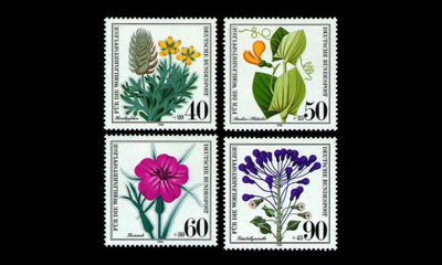 Saksa 1059-62 ** Uhanalaisia peltokasveja (1980)