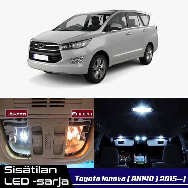 Toyota Innova (AN140) Sisätilan LED-sarja 12-osa