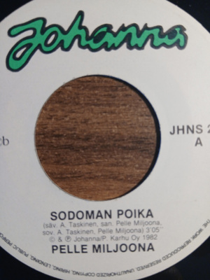 Pelle Miljoona : Sodoman poika/Puukko Mack. 7" single.