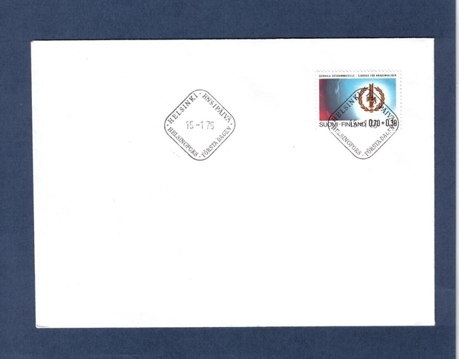 FDC. Sairaala Sotavammaisille Hki 15.1.1976