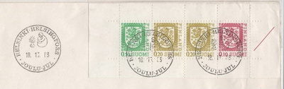 Erikoisleima Helsinki joululeima tai FDC - erilaisia