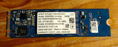 16GB Optane NVMe SSD