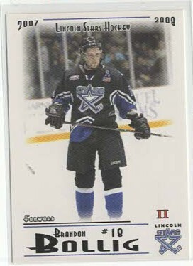Brandon Bollig 07-08 Lincoln Stars Team Issue #44