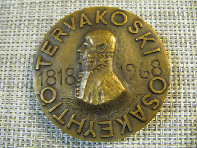 Tervakoski Oy 150 V mitali 1968 /Oskari Jauhiainen -68