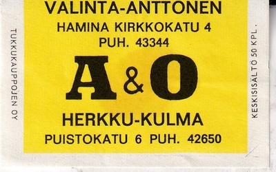Hamina, Valinta - Anttonen, A&O, s99
