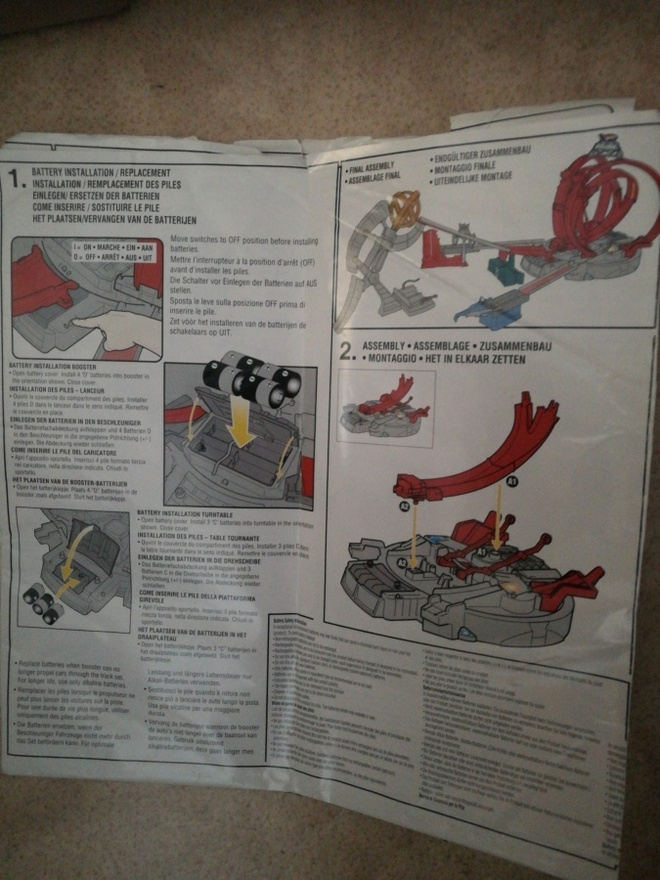 Hot wheels- asennusohje( ei osia tahi kohteita ,ei autoja)