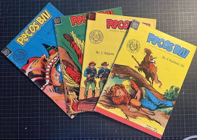 Pecos Bill 1960 - neljä kappaletta lehtiä