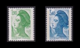 Ranska 2558-9A ** Käyttösarja Liberté (1986)