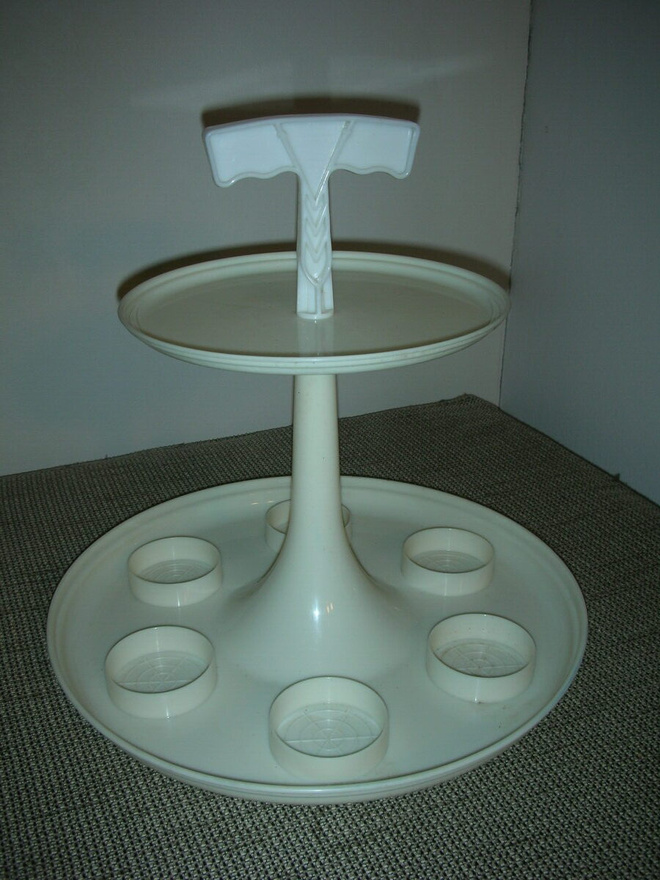 vintage Tupperware karuselli tarjotin