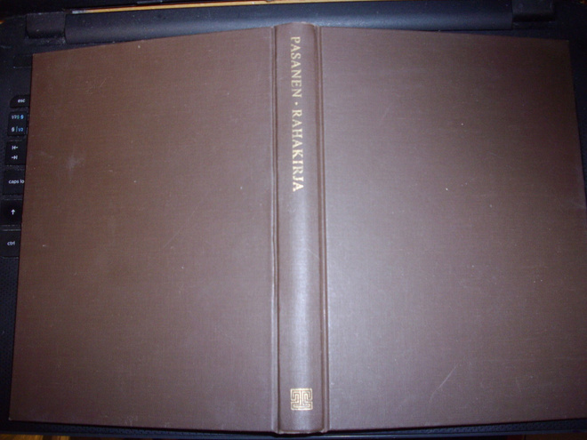 Jorma Pasanen : Rahakirja ( 1 p. 1968 ) Sis. postikulun