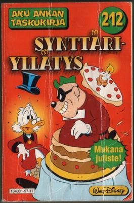 Aku Ankan Taskukirja 212 Synttäriyllätys (1p 1997)
