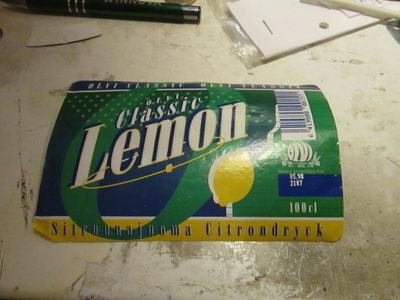 olvi classic lemon Etiketti