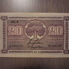 20 markkaa, mk 1939 Litt. D D1685189 kl.10 - pikkukuva 1