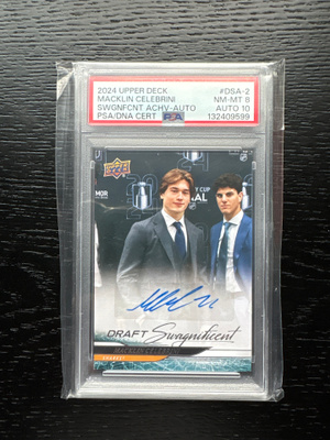 2024-25 Extended Series Swagnificent AU Macklin Celebrini