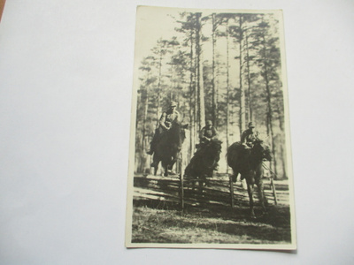 Ratsuväkipartio esteellä -1940 Suomen Aliups 107A