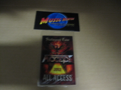 ACCEPT - STALINGRAD 2012 BACKSTAGE PASSI .