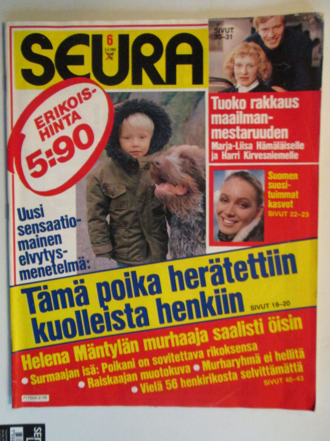 SEURA LEHTI 6 / 1982 SISÄLLYSLUETTELO KUVAT 2 - 4