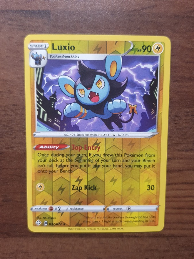 Pokemon Luxio 032/072 Reverse holo