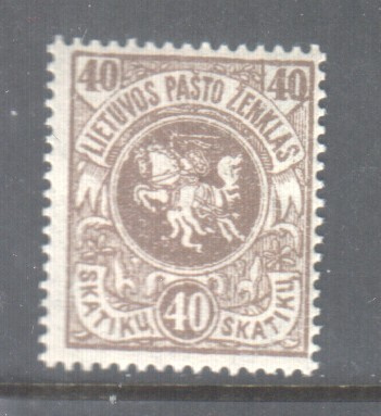 Liettua 1919 40 sk vesileima 2 **