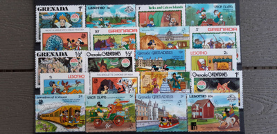 Walt Disney Postimerkkejä ** 20 kpl