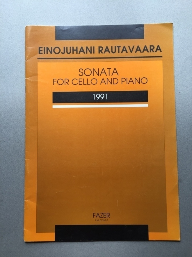 Einojuhani Rautavaara, Sonata for cello and piano