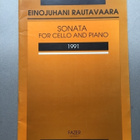 Einojuhani Rautavaara, Sonata for cello and piano - pikkukuva 1