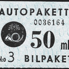 1949 AP 4 sininen 50 mk vesileima II ** LaPe AP 4 W II - pikkukuva 1