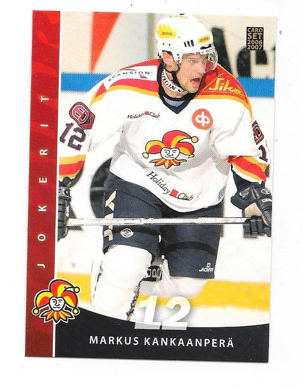 2006-07 CardSet #55 Markus Kankaanperä Jokerit