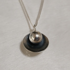 Design Elis Kauppi, Hopea riipus kaulakoru 813H 925 - pikkukuva 1