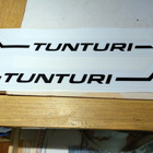 Tunturi Sport 75 - 76 siniseen tankkiin Laminoidut tarrat - pikkukuva 1