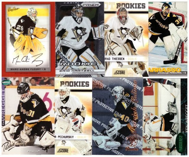 8 x PITTSBURGH PENGUINS Maalivahdit Erikois Rc Ym. Kortteja