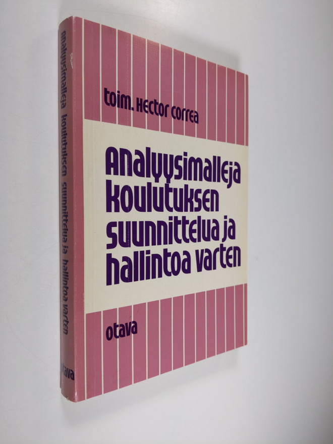 Analyysimalleja koulutuksen suunnittelua ja hallintoa varten