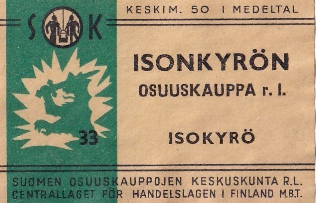 Isokyrö, 33  Isonkyrön Osuuskauppa r.l.  b482