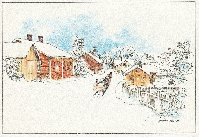 Postikortti, JOULUKORTTI,  Antero Aho