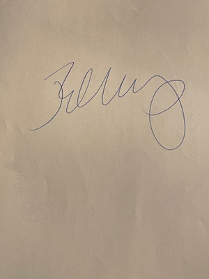 John Cougar Mellencamp nimikirjoitus paperilla