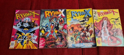 RYHMÄ - X # Sarjakuvalehtiä 4kpl ( 80/90 )