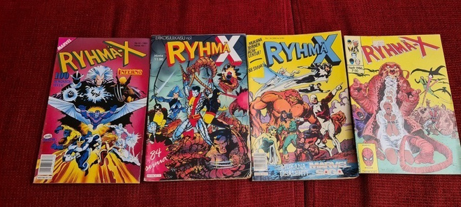 RYHMÄ - X # Sarjakuvalehtiä 4kpl ( 80/90 )