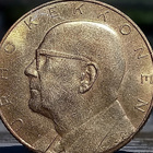 Urho Kekkonen Pronssivärinen Säästöpankki kolikko 1967 - pikkukuva 2