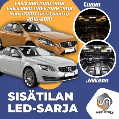 Volvo S60 Sisätilan LED-sarja 25-osainen