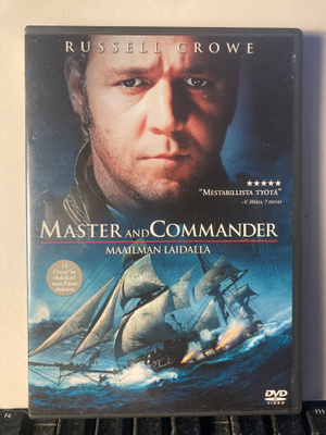 MASTER AND COMMANDER, MAAILMAN LAIDALLA, DVD, Weir, Crowe