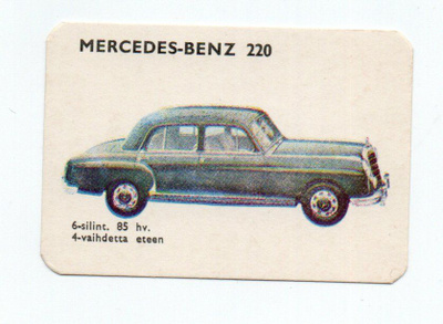 Kahvilappu MERCEDES-BENZ 220