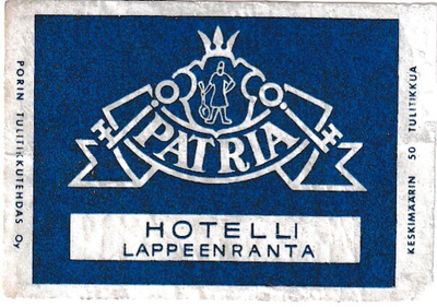 Lappeenranta. Hotelli Patria .  s103