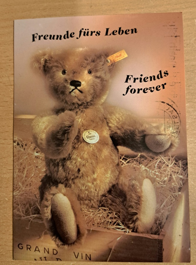 Nalle, saksalainen ystävänpäiväk kulkenut 1997