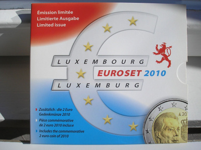 LUXEMBURG 2010 BU-sarja 1c-2e + 2e "Wappen"