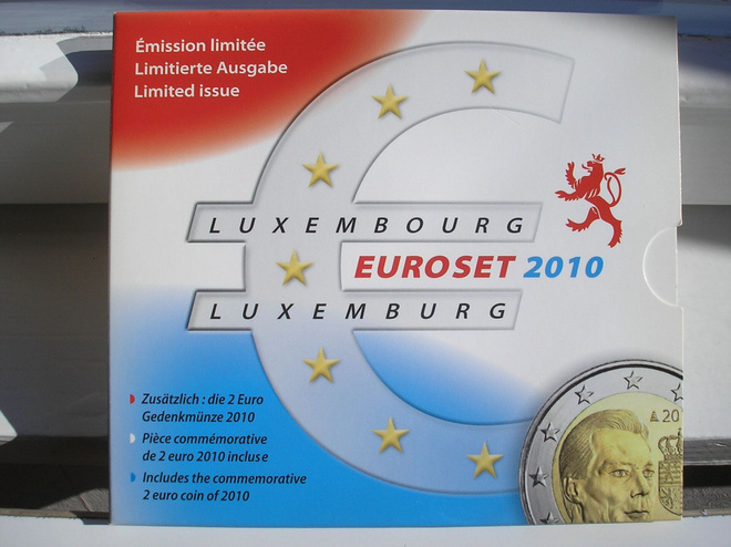LUXEMBURG 2010 BU-sarja 1c-2e + 2e "Wappen"