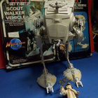 VINTAGE STAR WARS SCOUT WALKER VEHICLE AT-ST + Ewok figuuri - pikkukuva 2