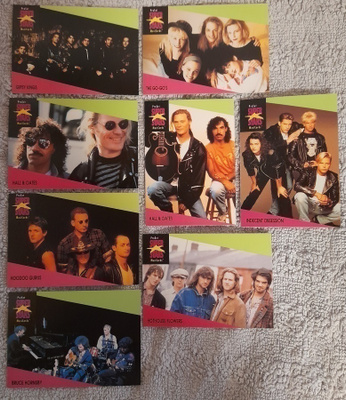 Superstars keräilykortteja. 1991. 8kpl.
