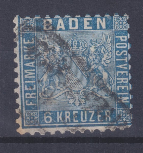 Saksa Reich Baden Mi 14 Mi hinta 100€
